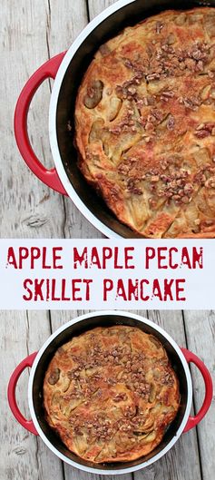 Apple Maple Pecan Skillet Pancake