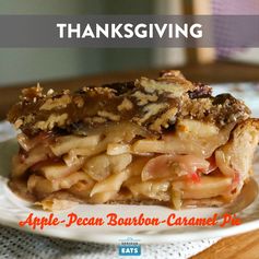 Apple-Pecan Bourbon-Caramel Pie