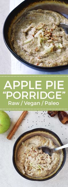 Apple Pie Porridge (Raw, Vegan, Gluten-free