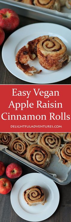 Apple Raisin Cinnamon Rolls