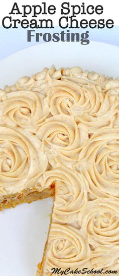 Apple Spice Cream Cheese Frosting- A Pipeable