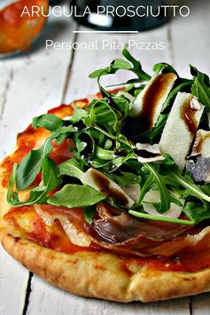 Arugula Prosciutto Personal Pita Pizzas