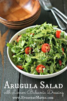 Arugula Salad with Lemon Balsamic Dressing