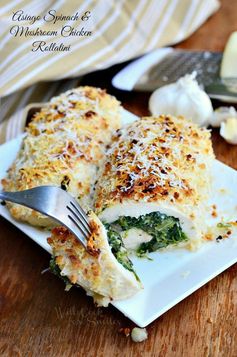 Asiago Spinach & Mushroom Chicken Rollatini