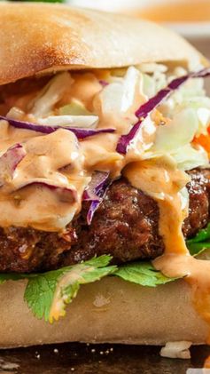 Asian Burgers with Sriracha Mayo