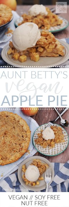 Aunt Betty’s Vegan Apple Pie