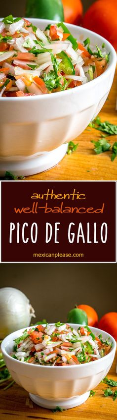 Authentic, Well-Balanced Pico de Gallo