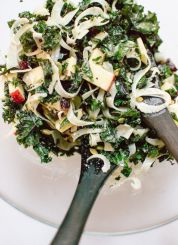 Autumn Kale Salad with Fennel, Honeycrisp and Goat Cheese