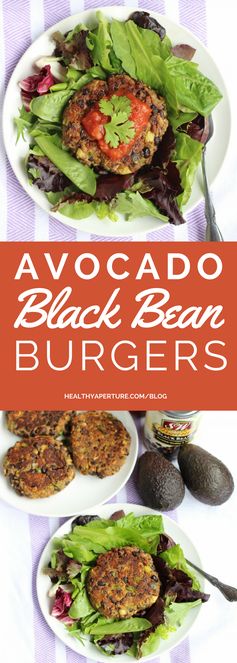 Avocado Black Bean Burgers