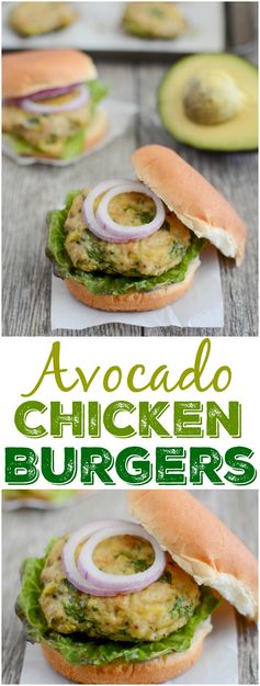 Avocado Chicken Burgers