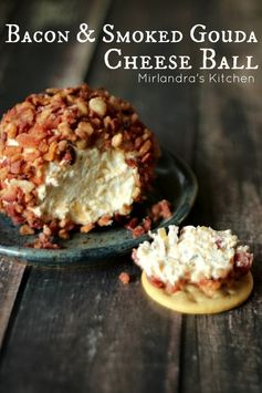 Bacon & Smoked Gouda Cheese Ball (Nuts Optional