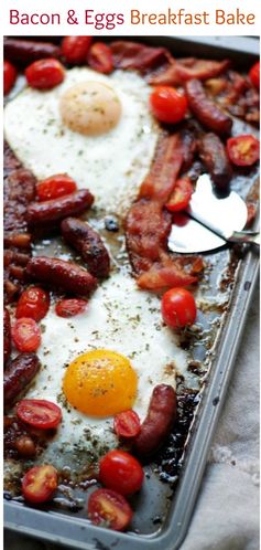 Bacon and Eggs Breakfast Bake