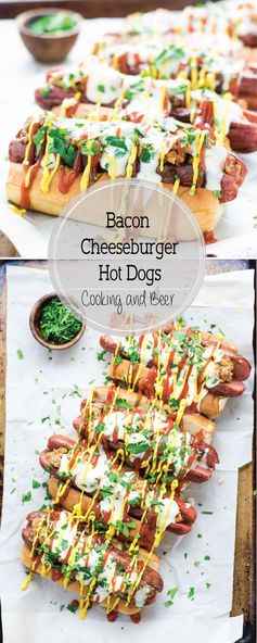 Bacon Cheeseburger Hot Dogs