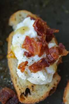 Bacon Ricotta Crostini