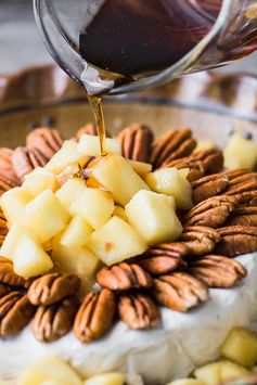 Baked Brie with Maple Apples and Pecans