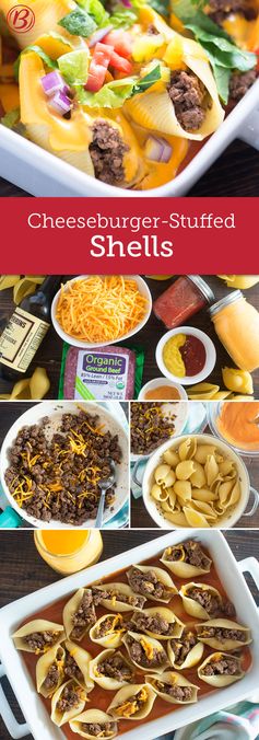 Baked Cheeseburger-Stuffed Shells