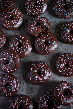Baked Double Chocolate Donuts