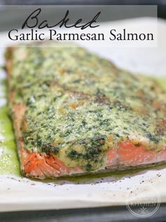 Baked Garlic Parmesan Salmon (Primal, Low-Carb & Keto