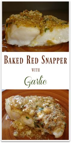 Baked Red Snapper with Garlic