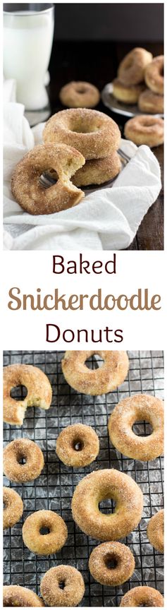 Baked Snickerdoodle Donuts