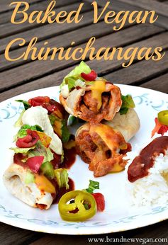 Baked Vegan Chimichangas