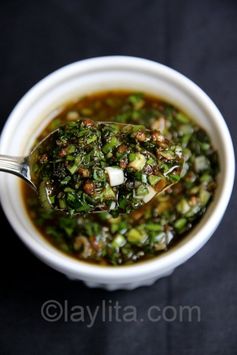 Balsamic chimichurri sauce