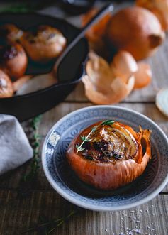 Balsamic Thyme Whole Roasted Onions