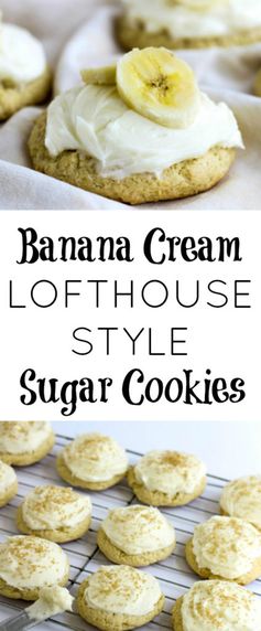 Banana Cream Lofthouse Style Cookies