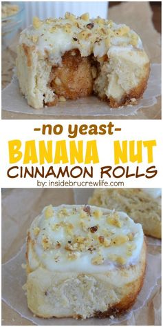 Banana Nut Cinnamon Rolls