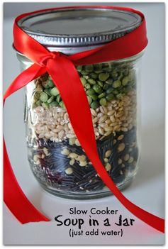 Barley, Lentil, Split Pea and Wild Rice Soup (in a jar