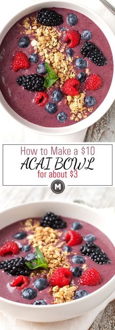 Basic Coconut Acai Breakfast Bowl