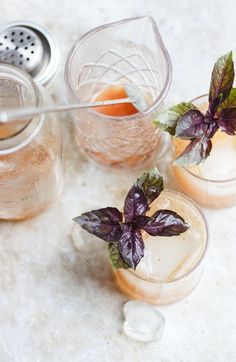 Basil Fig Vodka Smash