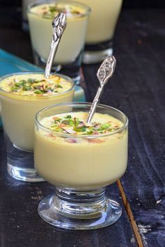 Basundi / Thickened Milk Flavored with Saffron and Cardamom