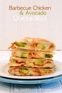 BBQ Chicken & Avocado Quesadillas