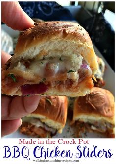 BBQ Chicken Slider Sandwiches