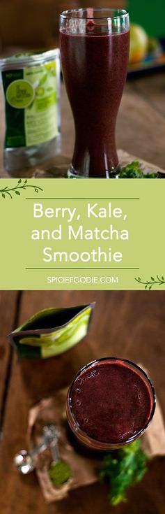 Berry, Kale, and Matcha Smoothie: Energy in a Glass