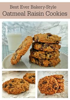 Best Ever Bakery-Style Oatmeal Raisin Cookies