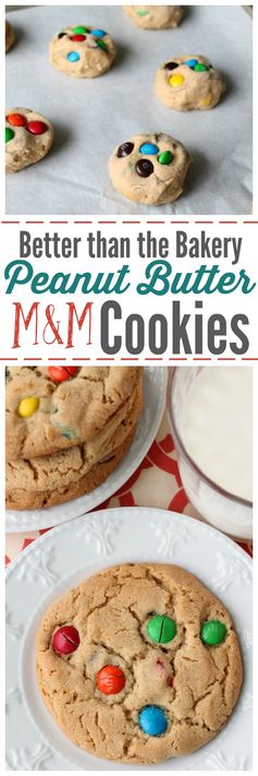 Better than the Bakery Peanut Butter M&M Cookies