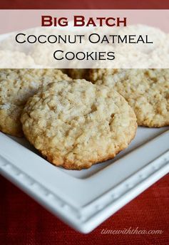 Big Batch Coconut Oatmeal Cookies