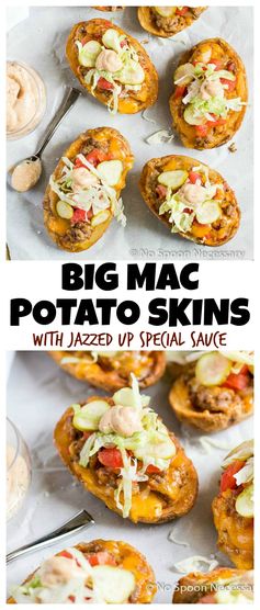 Big Mac Potato Skins & Stuffed Potatoes (with Jazzed Up 'Special Sauce'