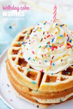 Birthday Cake Waffles