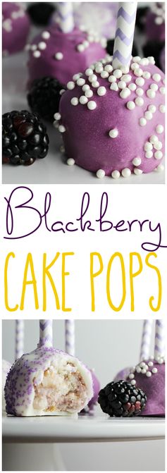 Blackberry Cake Pops