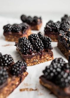 Blackberry Cashew Bars (Gluten-Free, Vegan