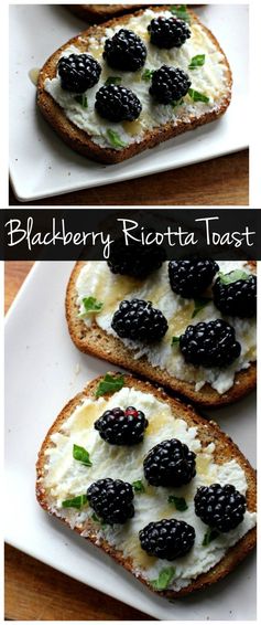 Blackberry Ricotta Toast