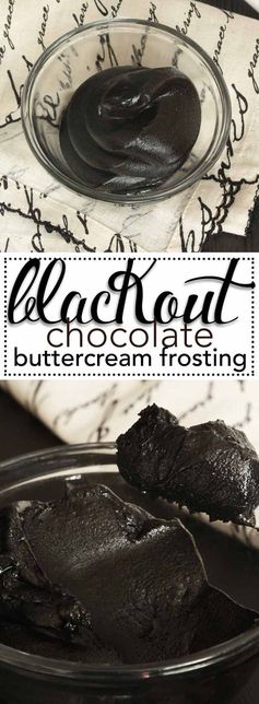 Blackout Chocolate Buttercream Frosting