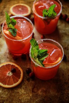 Blood Orange Tequila Mint Fizz