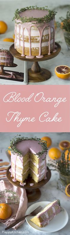 Blood Orange Thyme Cake