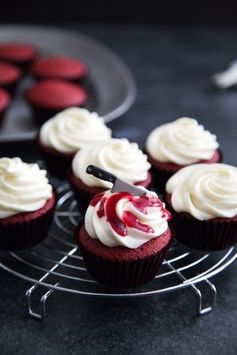 Bloody Red Velvet Cupcakes