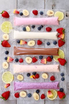 Blueberry & Lemon Frozen Yogurt Pops