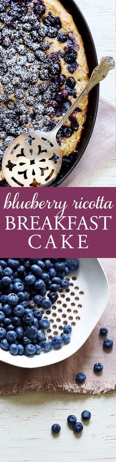 Blueberry & Ricotta Breakfast Cake (gluten-free